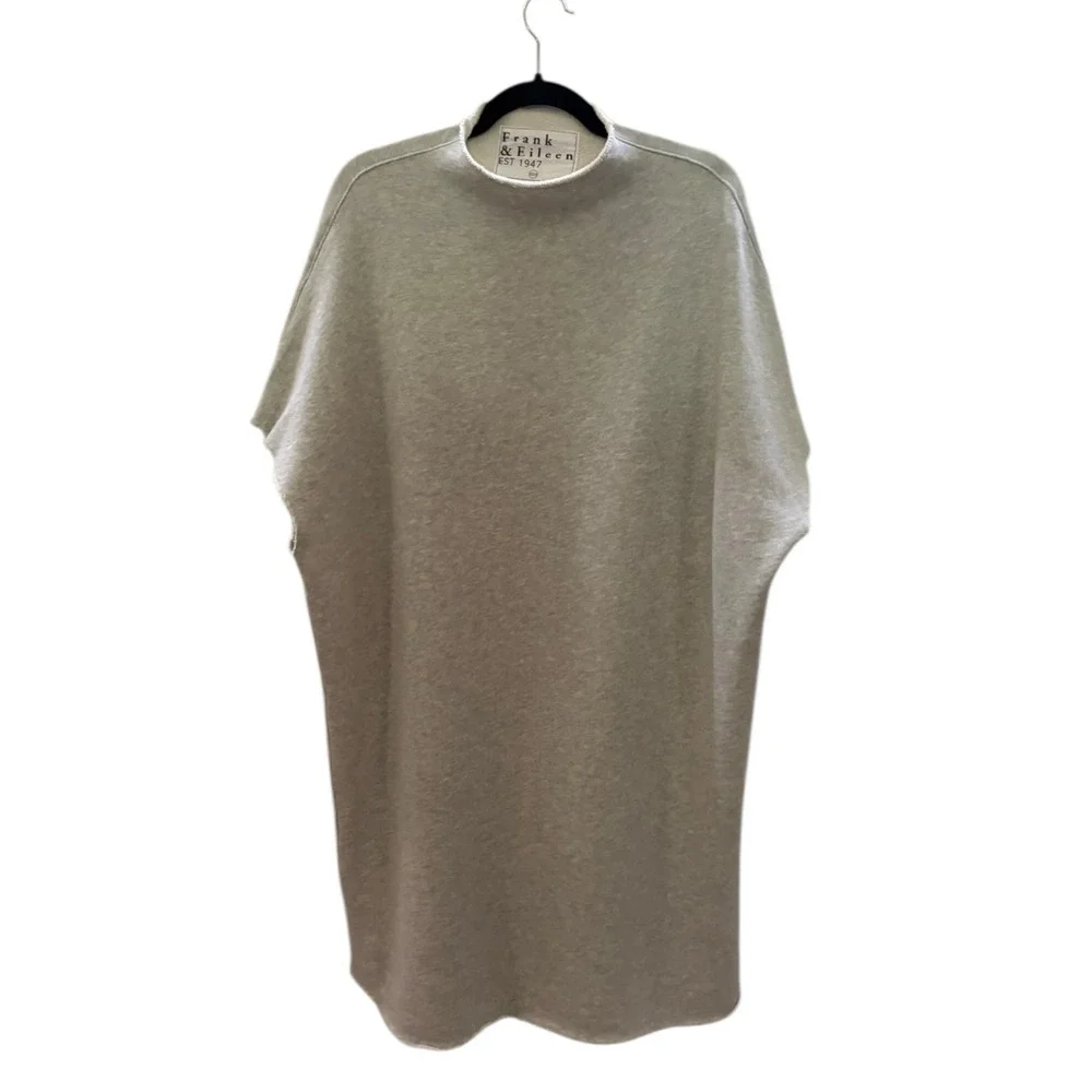 Frank &‎ Eileen Ella The Easiest Dress Triple Fleece Gray Melange Size XS Small